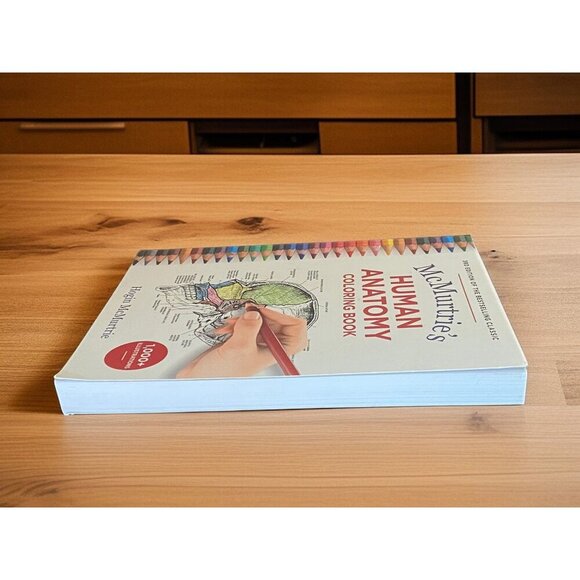 New McMurtries Human Anatomy Coloring Book 3rd Edition With 1000+ Illustrations - Picture 6 of 13
